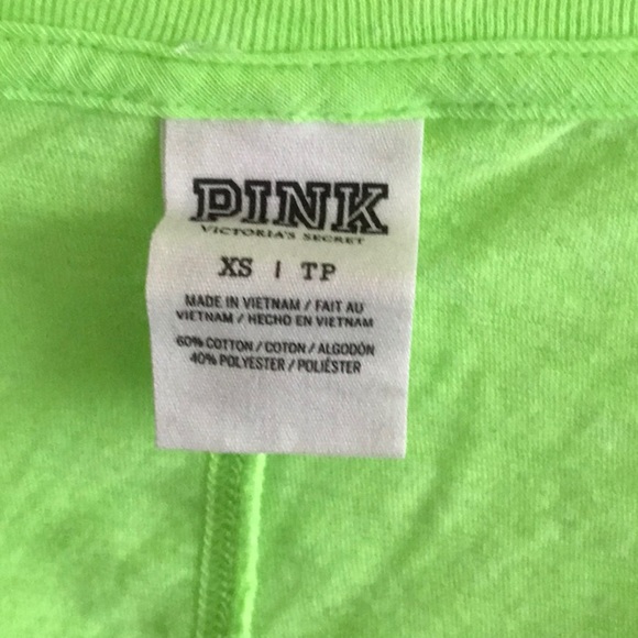 Pink Victoria's Secret lime shirt - Picture 4 of 4